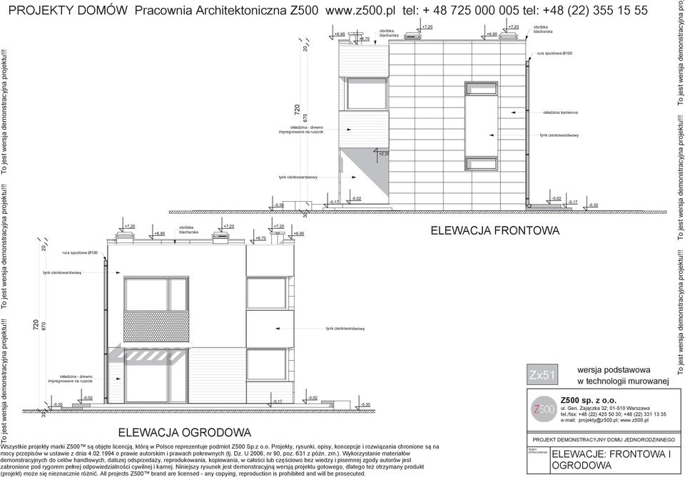 rura spustowa Ø100 okładzina kamienna