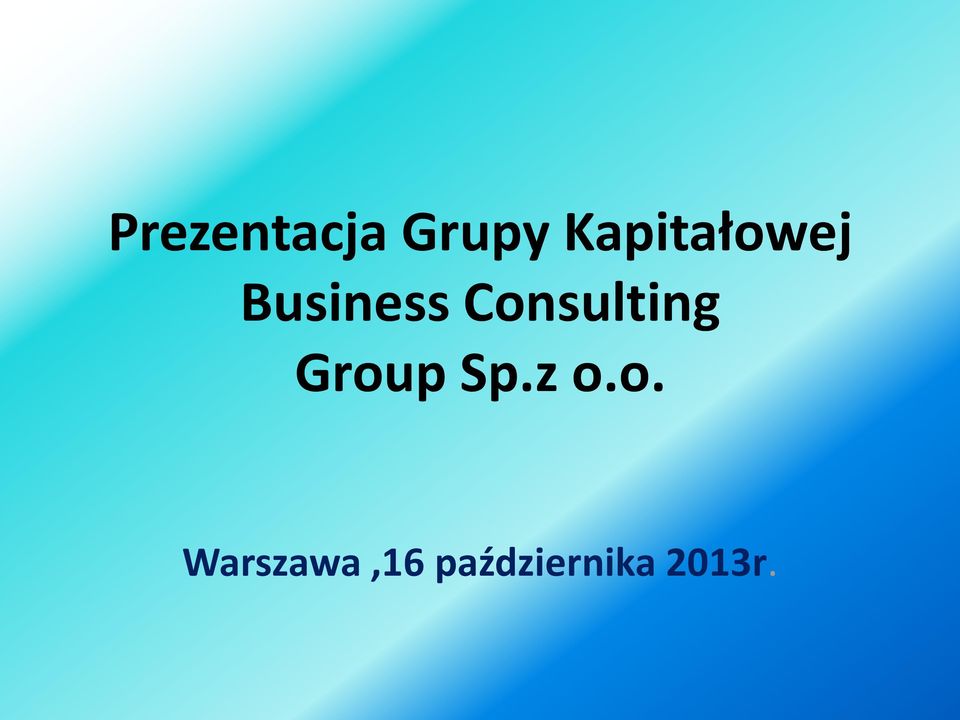 Consulting Group Sp.z o.