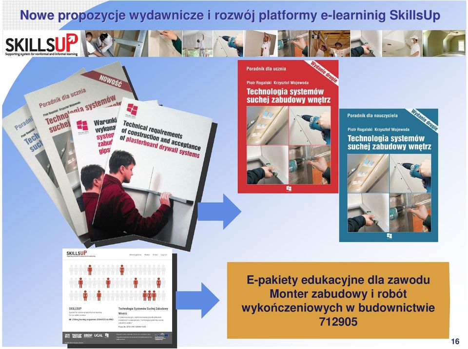 edukacyjne dla zawodu Monter zabudowy i