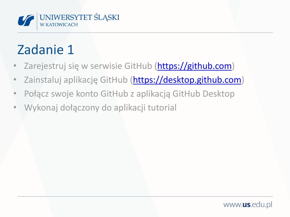 com) Zainstaluj aplikację GitHub (https://desktop.