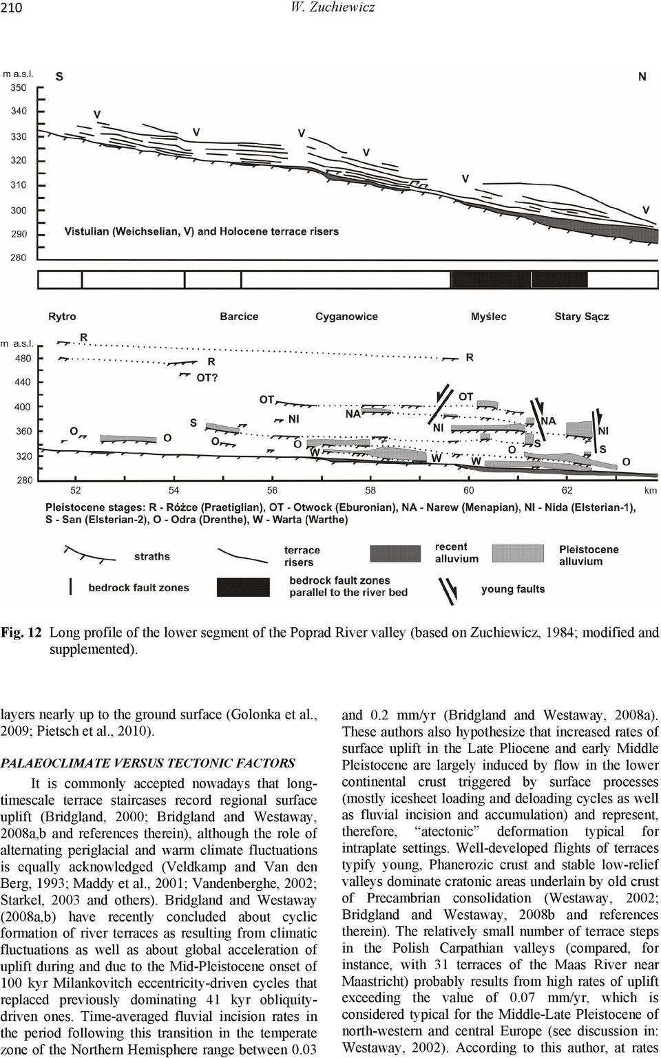 PALAEOCLIMATE VERSUS TECTONIC FACTORS It is commonly accepted nowadays that longtimescale terrace staircases record regional surface uplift (Bridgland, 2000; Bridgland and Westaway, 2008a,b and