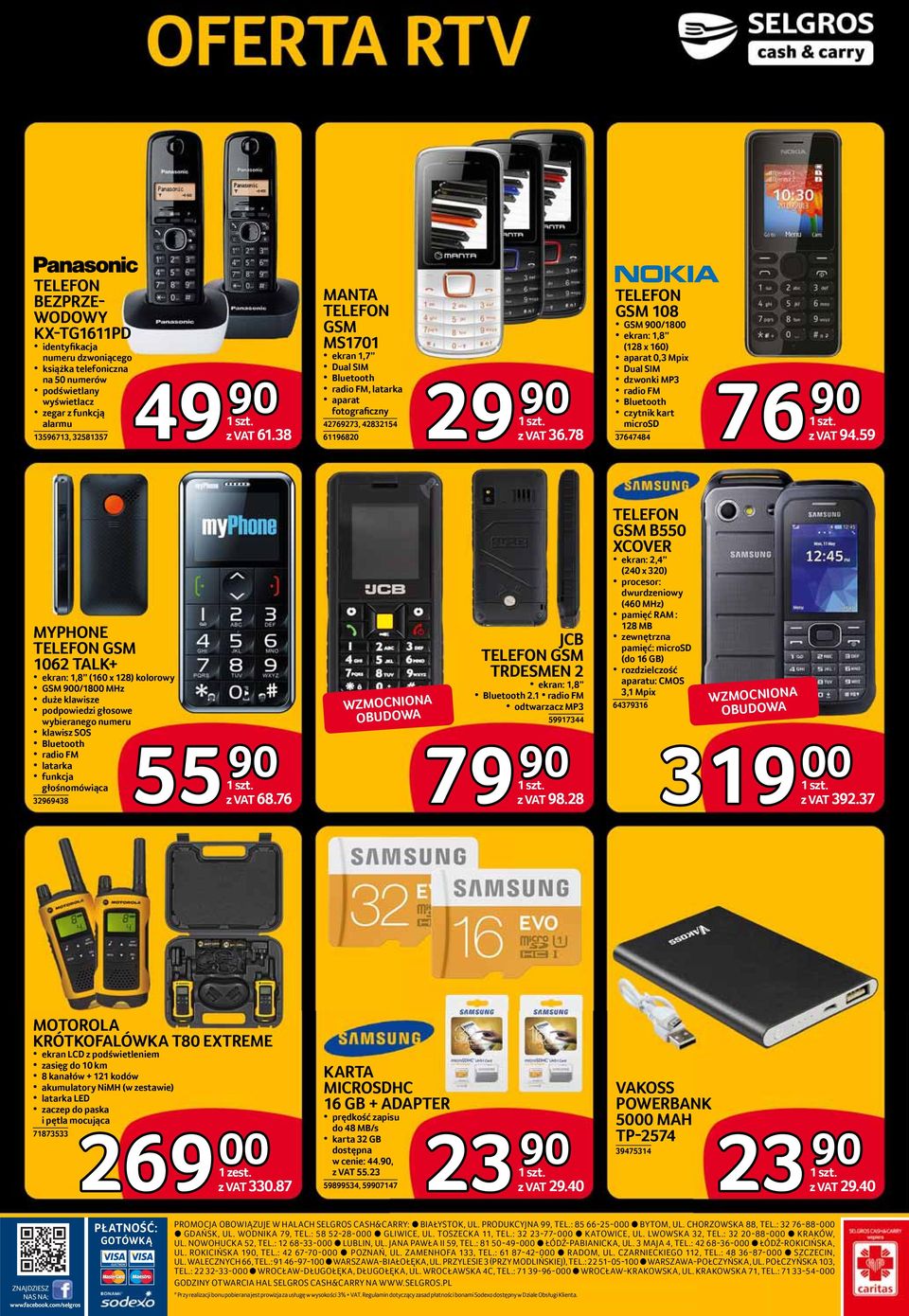 78 76 TELEFON GSM 108 GSM 900/1800 ekran: 1,8 (128 x 160) aparat 0,3 Mpix Dual SIM dzwonki MP3 radio FM Bluetooth czytnik kart microsd 37647484 76 90 z VAT 94.