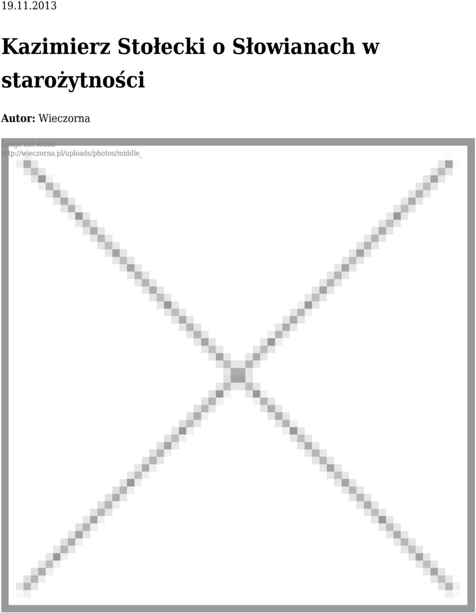Słowianach w starożytności Autor: