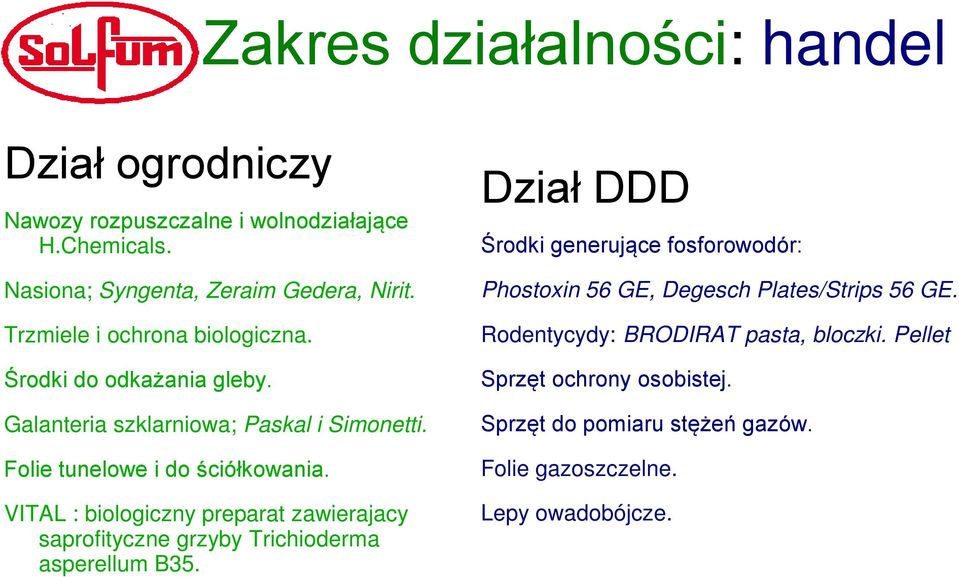 VITAL : biologiczny preparat zawierajacy saprofityczne grzyby Trichioderma asperellum B35.