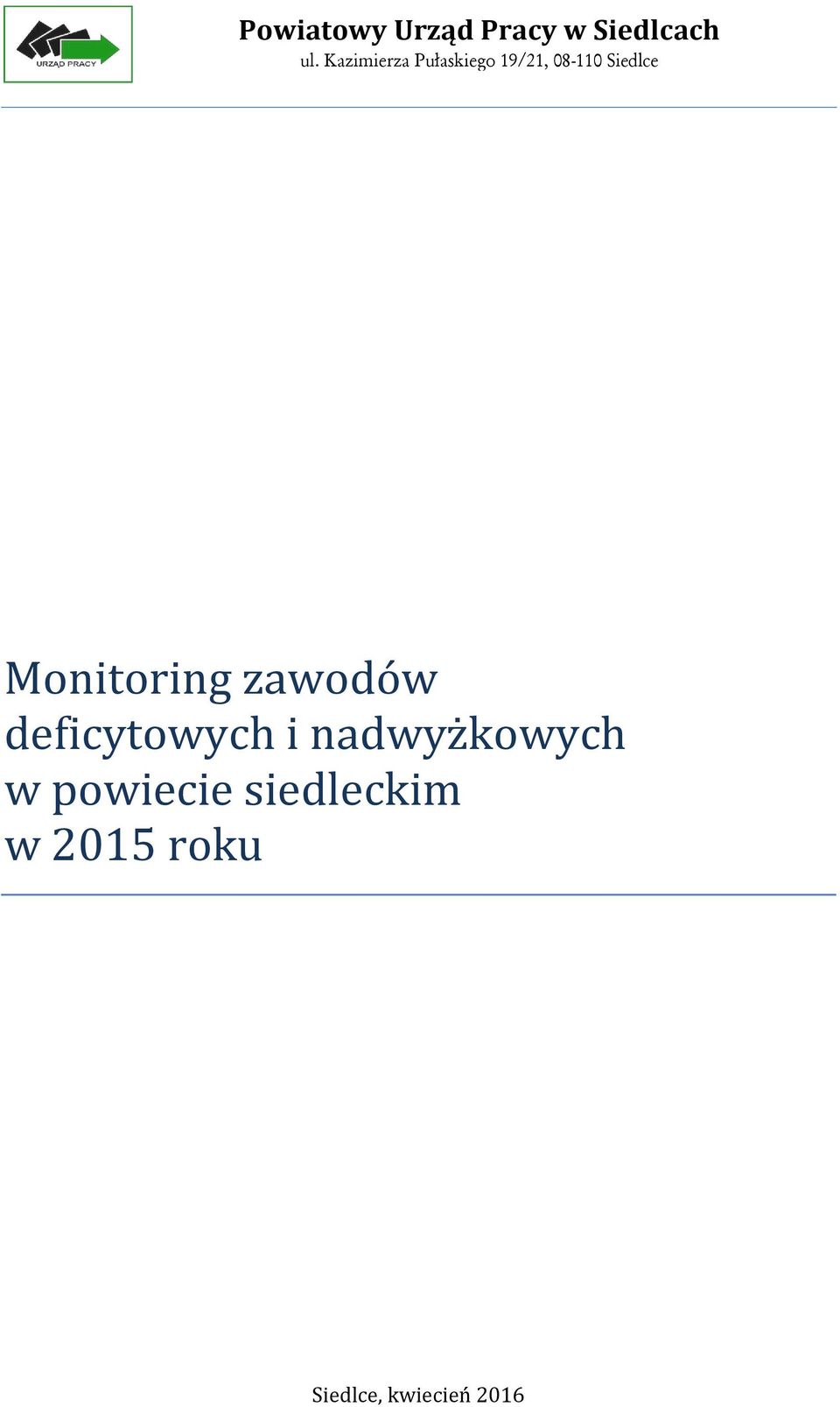 Monitoring zawodów deficytowych i nadwyżkowych