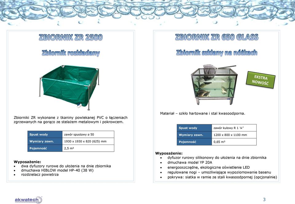 rurowe do ułożenia na dnie zbiornika dmuchawa HIBLOW model HP-40 (38 W) rozdzielacz powietrza dyfuzor rurowy silikonowy do ułożenia na dnie zbiornika dmuchawa