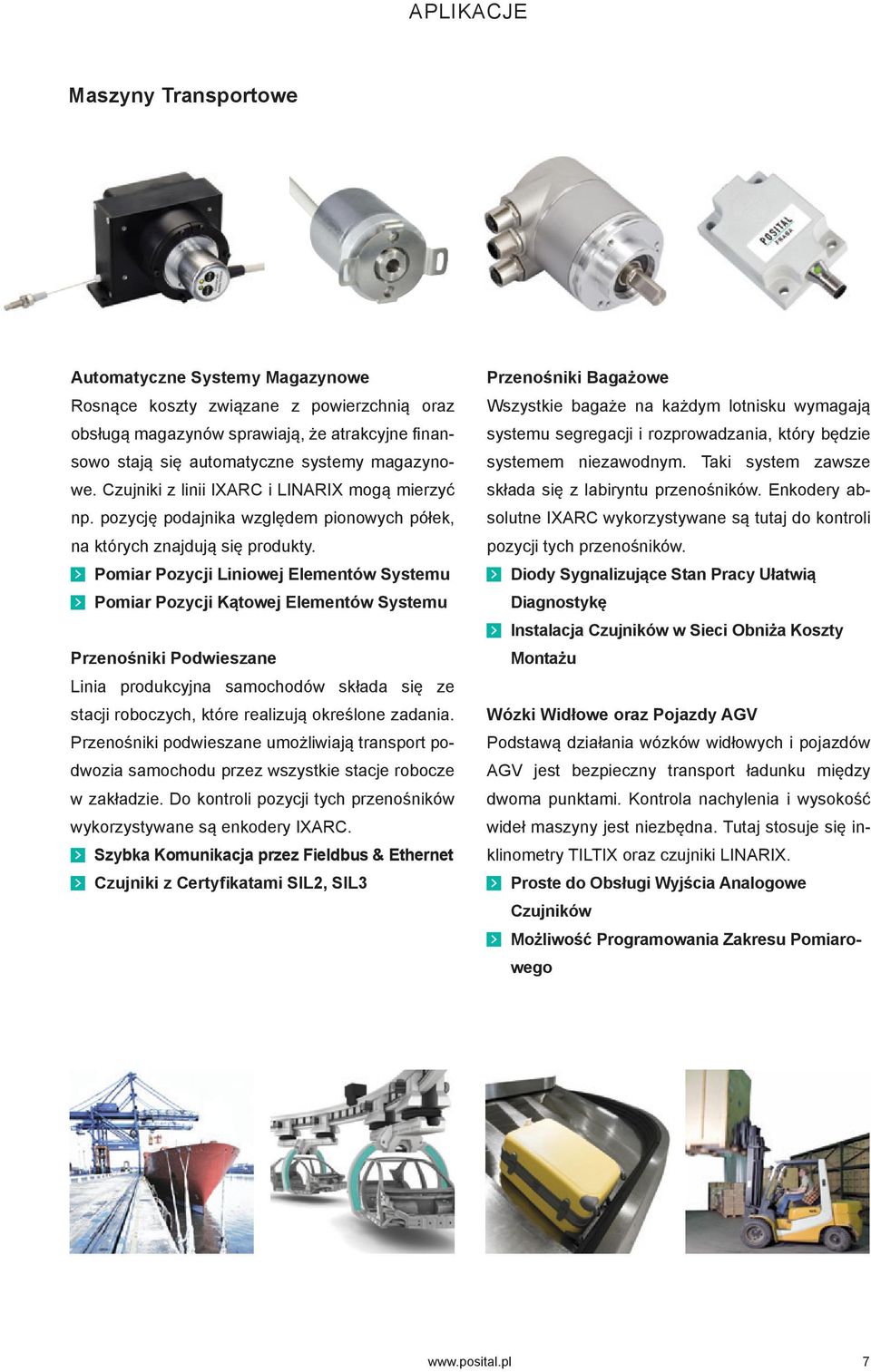 Pomiar Pozycji Liniowej Elementów Systemu Pomiar Pozycji Kątowej Elementów Systemu Przenośniki Podwieszane Linia produkcyjna samochodów składa się ze stacji roboczych, które realizują określone