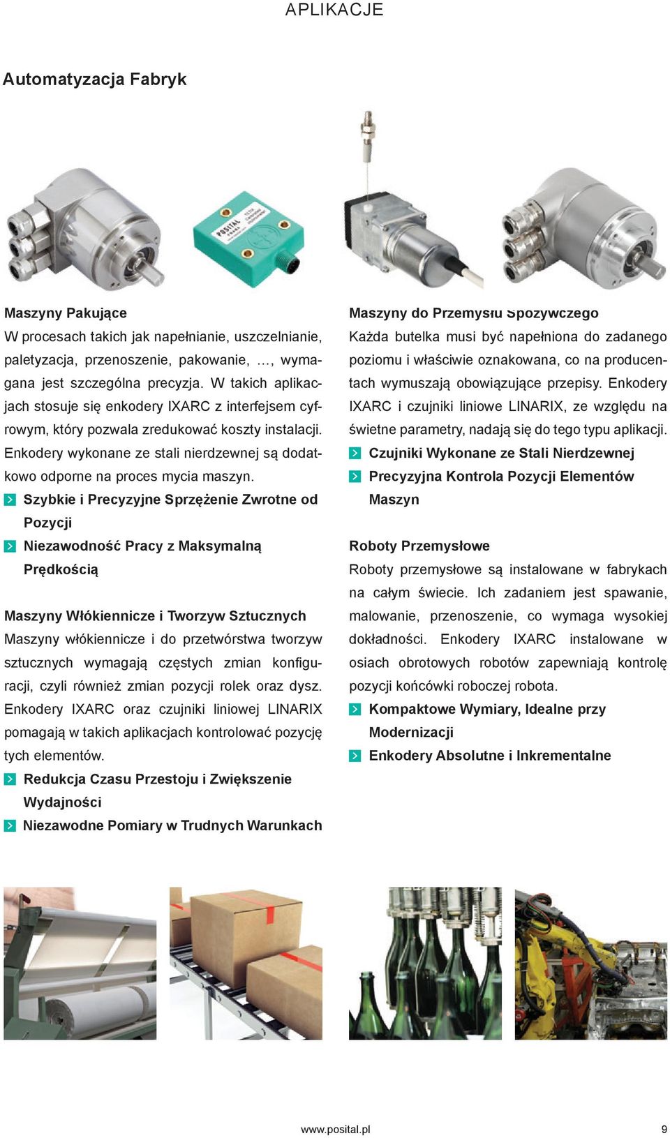 Szybkie i Precyzyjne Sprzężenie Zwrotne od Pozycji Niezawodność Pracy z Maksymalną Prędkością Maszyny Włókiennicze i Tworzyw Sztucznych Maszyny włókiennicze i do przetwórstwa tworzyw sztucznych