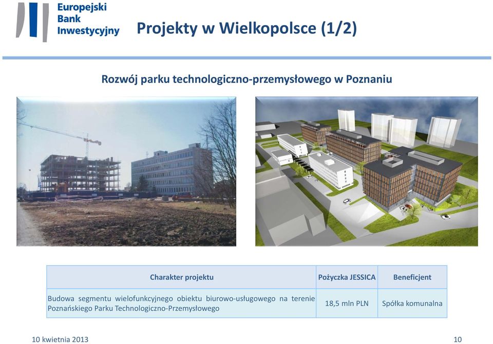 obiektu biurowo usługowego na terenie Poznańskiego Parku
