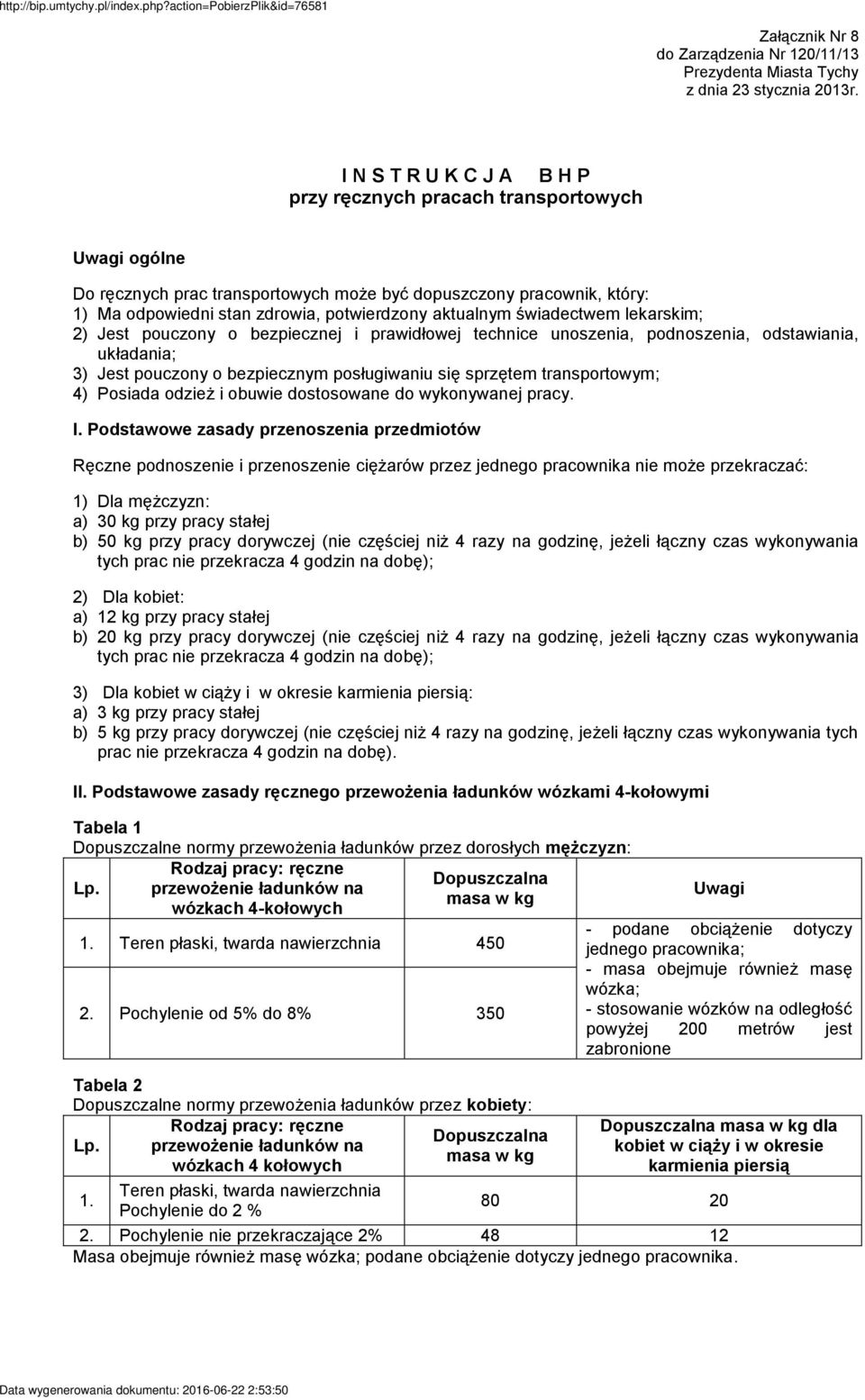 obuwie dostosowane do wykonywanej pracy. I.