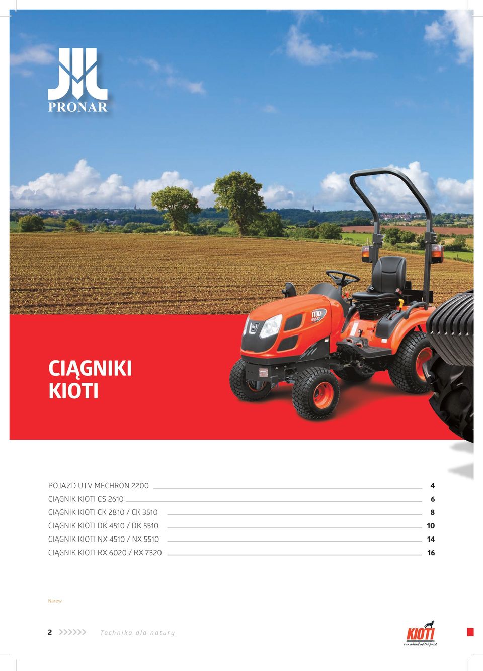4510 / DK 5510 CIĄGNIK KIOTI NX 4510 / NX 5510 CIĄGNIK