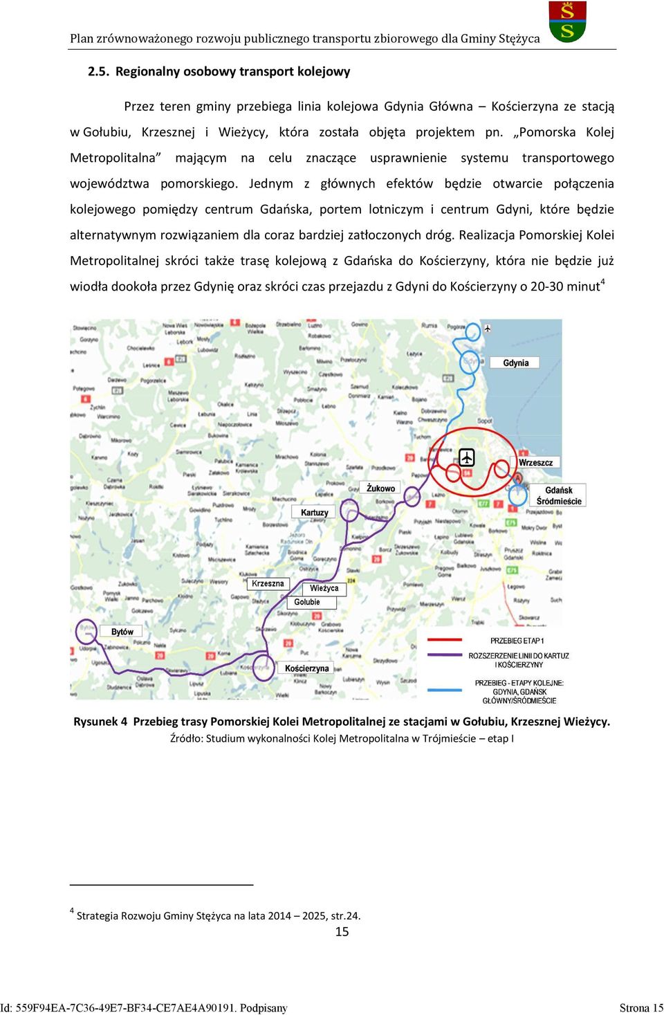 Jednym z głównych efektów będzie otwarcie połączenia kolejowego pomiędzy centrum Gdańska, portem lotniczym i centrum Gdyni, które będzie alternatywnym rozwiązaniem dla coraz bardziej zatłoczonych