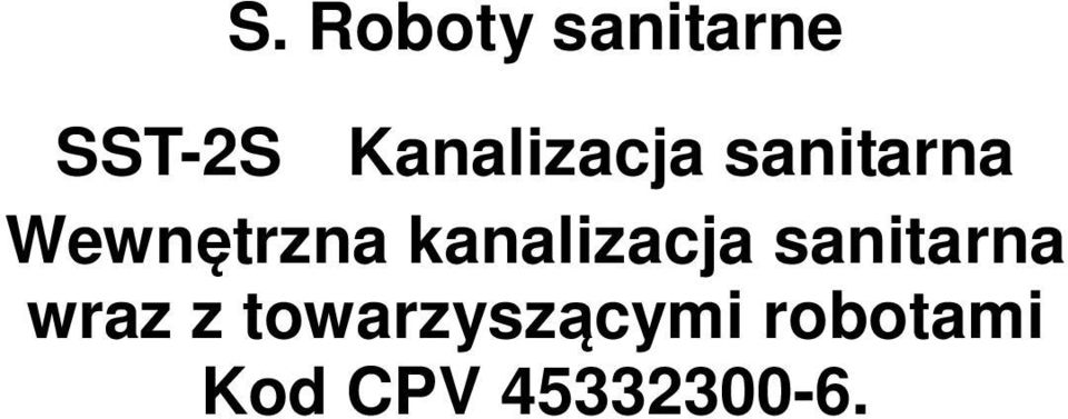 kanalizacja sanitarna wraz z