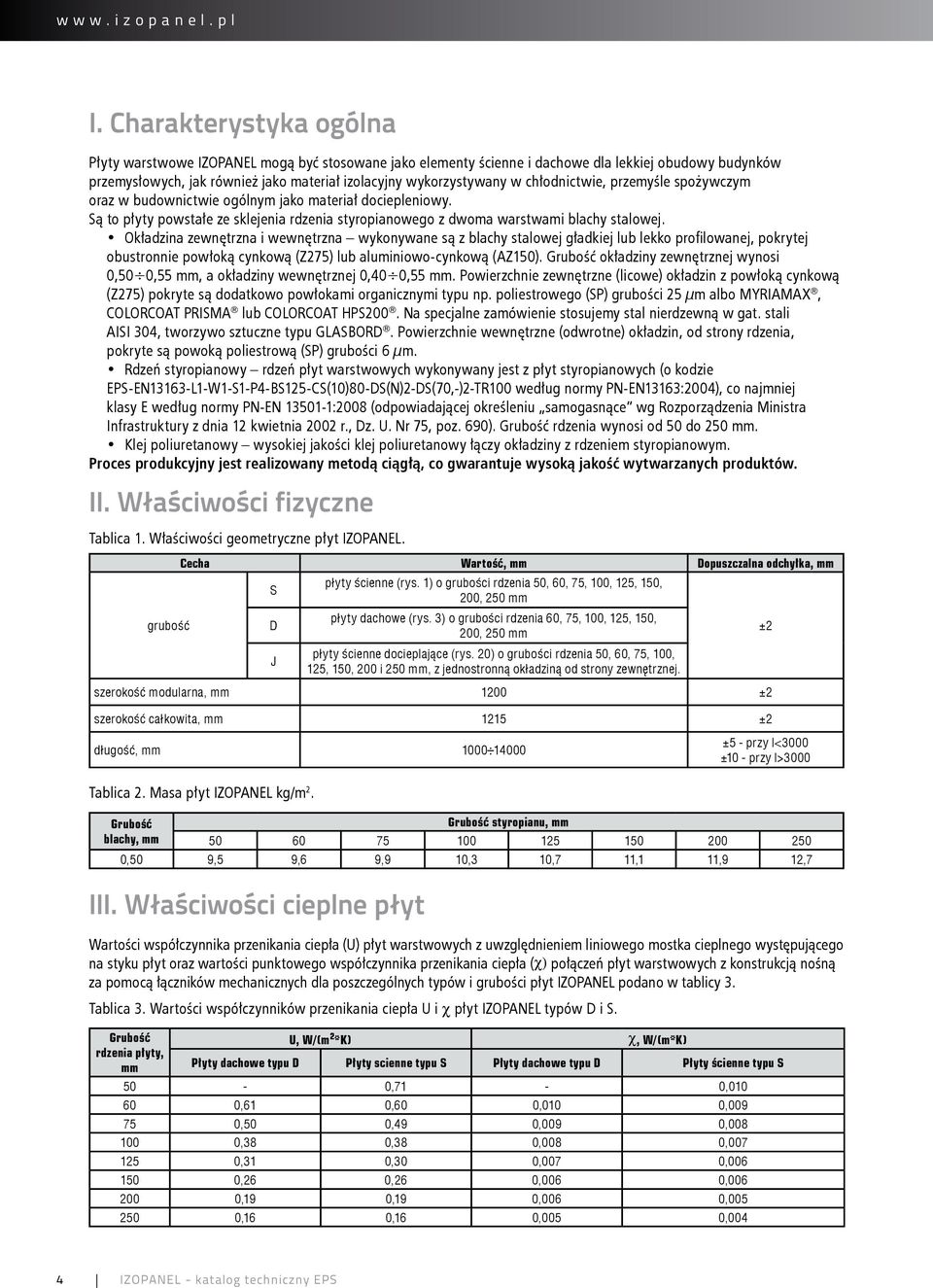 chłodnictwie, przemyśle spożywczym oraz w budownictwie ogólnym jako materiał dociepleniowy. Są to płyty powstałe ze sklejenia rdzenia styropianowego z dwoma warstwami blachy stalowej.