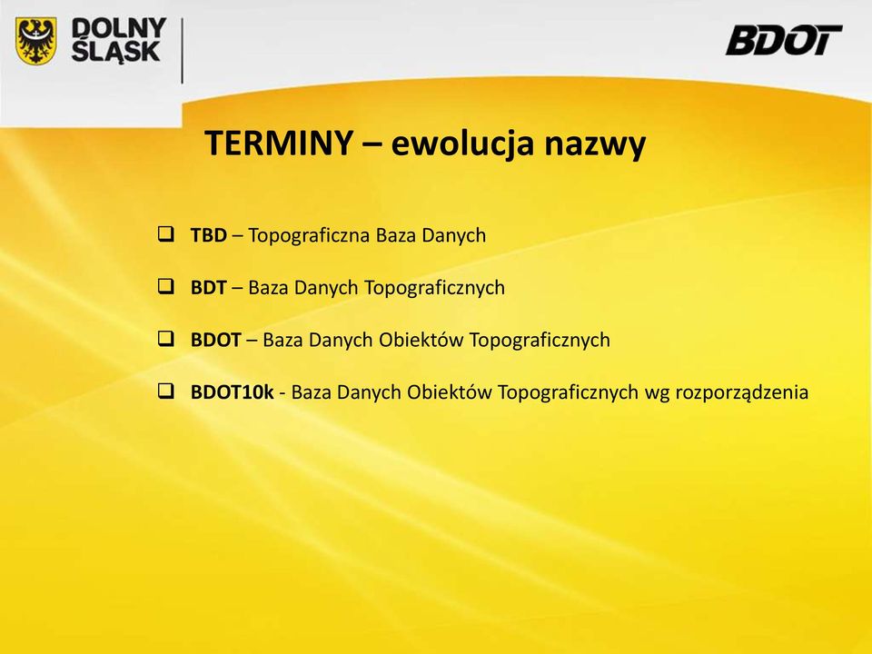 Baza Danych Obiektów Topograficznych BDOT10k -