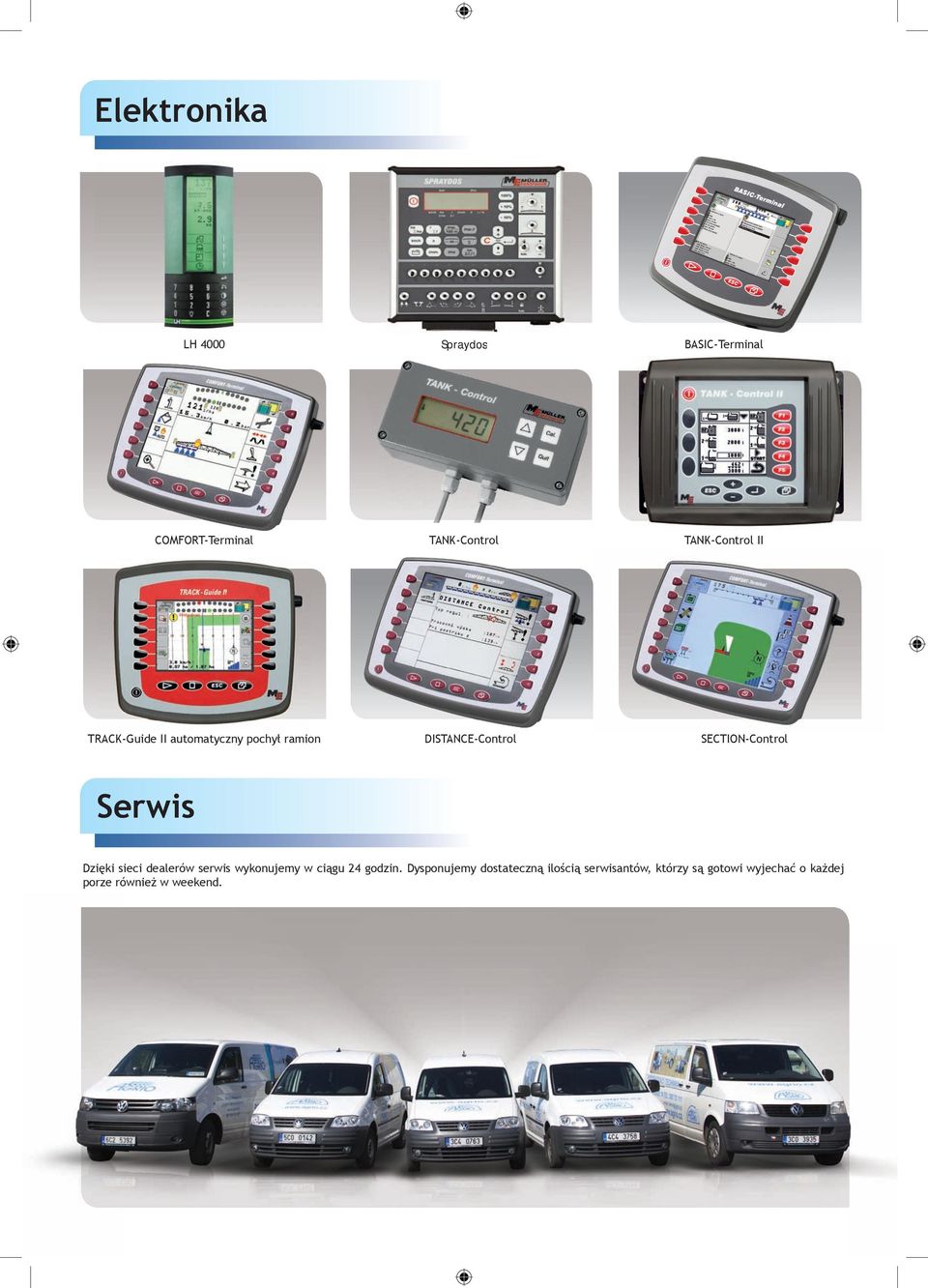 SECTION-Control Serwis Dzięki sieci dealerów serwis wykonujemy w ciągu 24 godzin.