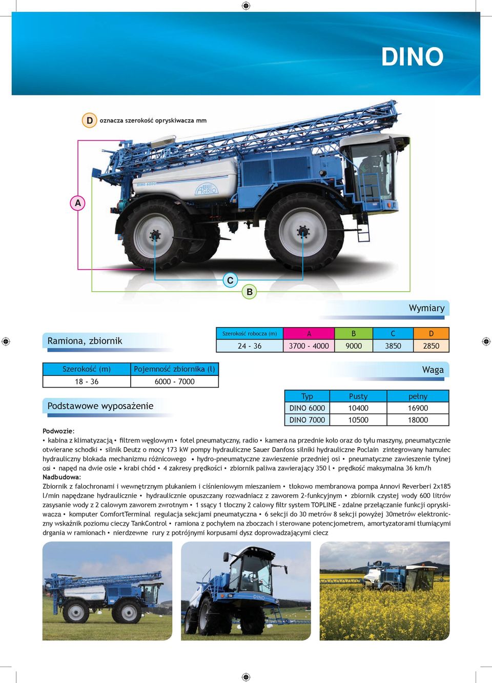 maszyny, pneumatycznie otwierane schodki silnik Deutz o mocy 173 kw pompy hydrauliczne Sauer Danfoss silniki hydrauliczne Poclain zintegrowany hamulec hydrauliczny blokada mechanizmu różnicowego
