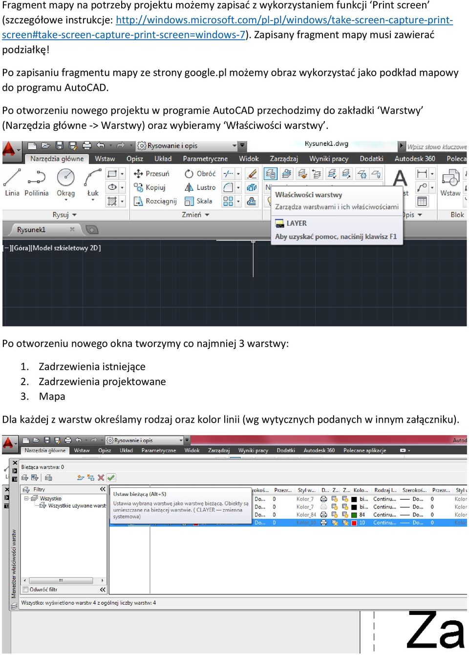 pl możemy obraz wykorzystać jako podkład mapowy do programu AutoCAD.