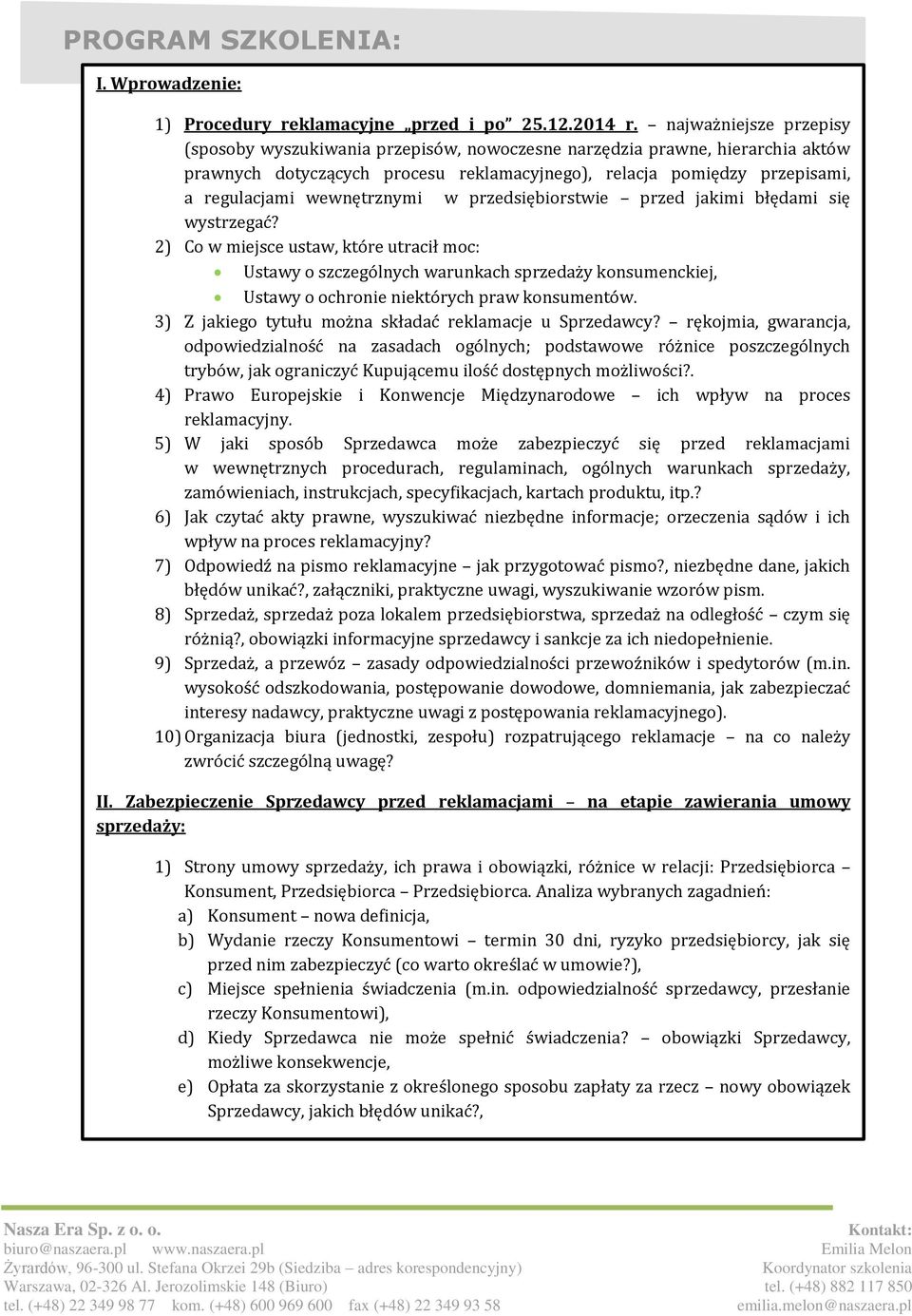 wewnętrznymi w przedsiębiorstwie przed jakimi błędami się wystrzegać?