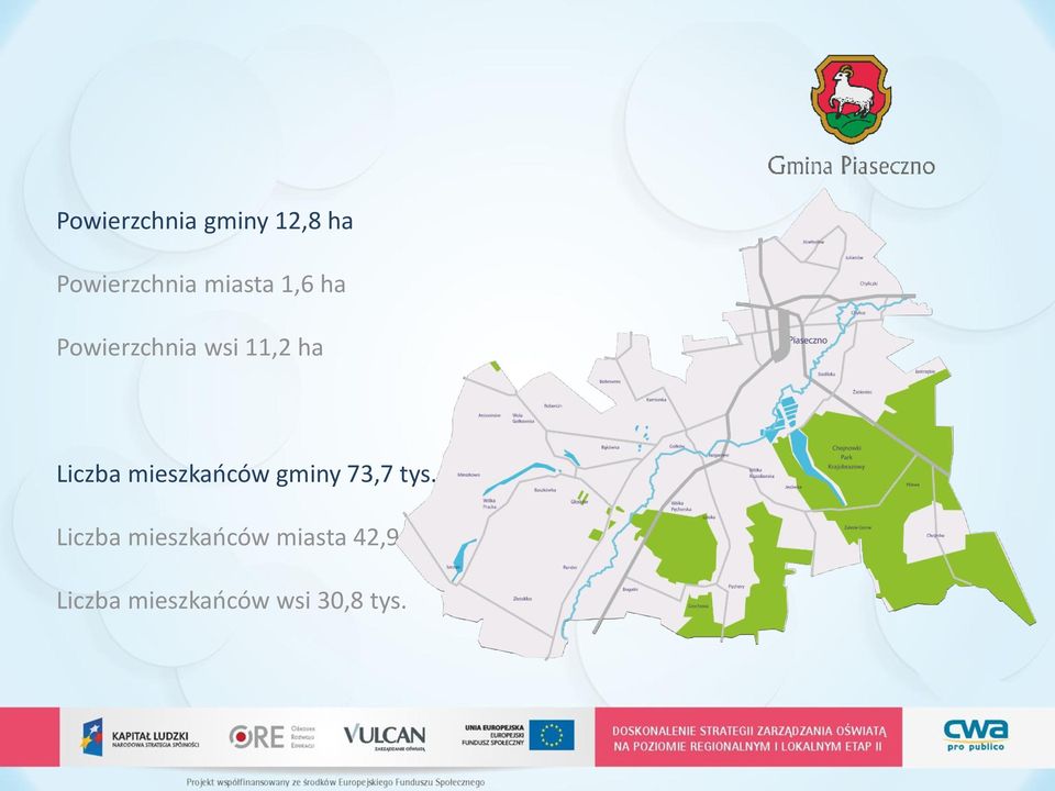 mieszkańców gminy 73,7 tys.