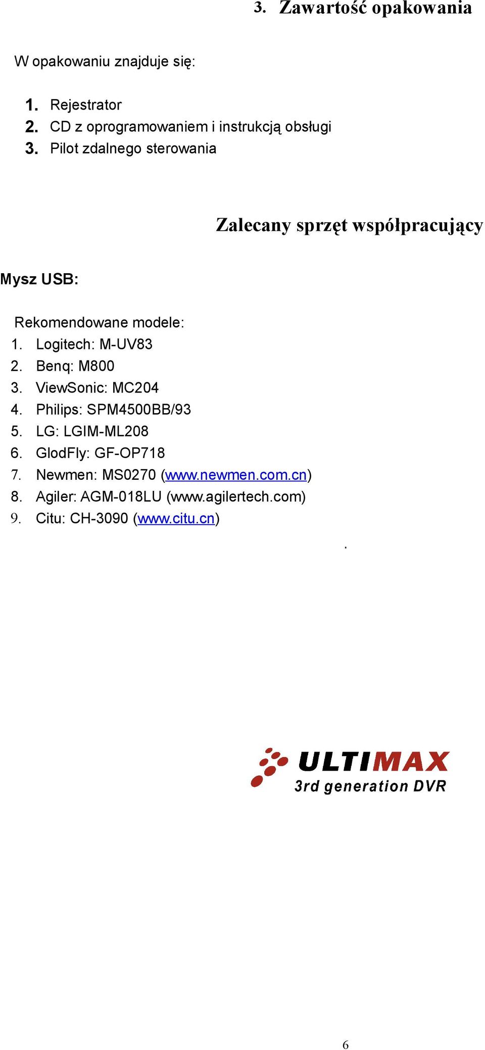 Rejestrator sieciowy (Net DVR) ULTIMAX Instrukcja obsługi Dotyczy modeli:  ULTIMAX-204 ULTIMAX PDF Free Download