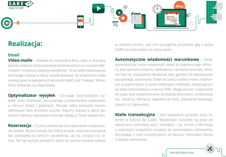 Optymalizator wysyłek - Używając optymalizatora wysyłek masz możliwość precyzyjnego przetestowania wiadomości w różnych dniach i godzinach.