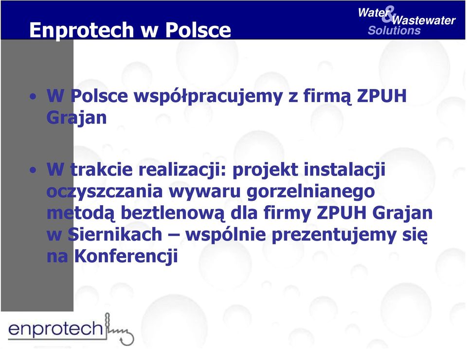 oczyszczania wywaru gorzelnianego metodą beztlenową dla