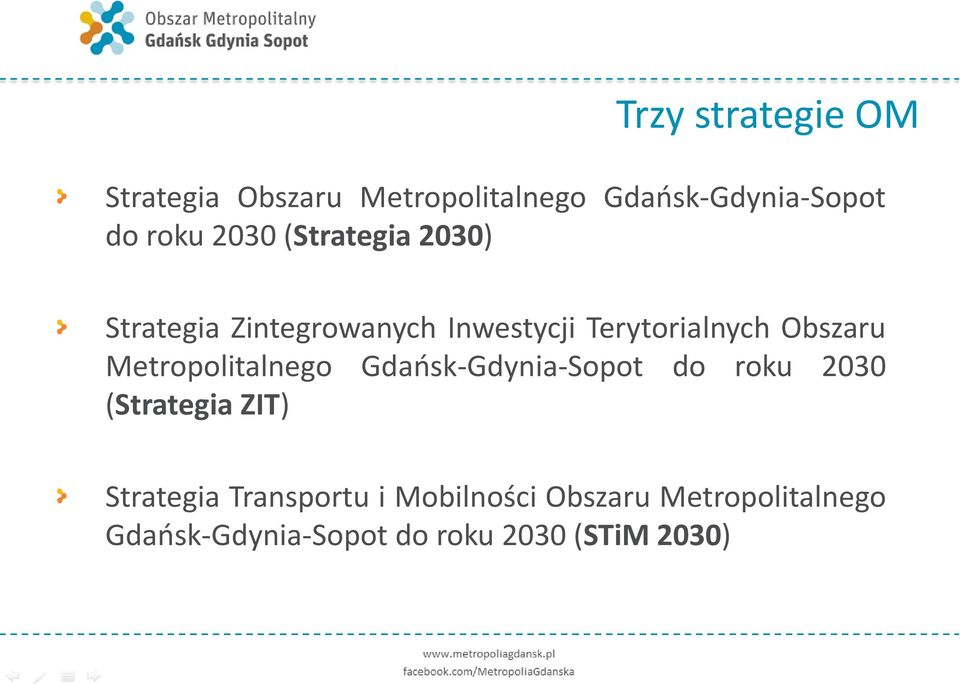 Metropolitalnego Gdańsk-Gdynia-Sopot do roku 2030 (Strategia ZIT) Strategia