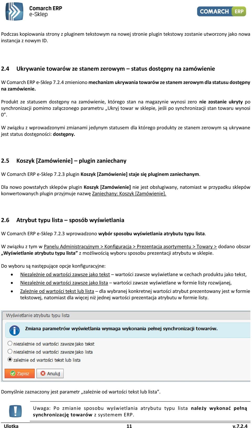 Produkt ze statusem dostępny na zamówienie, którego stan na magazynie wynosi zero nie zostanie ukryty po synchronizacji pomimo załączonego parametru Ukryj towar w sklepie, jeśli po synchronizacji