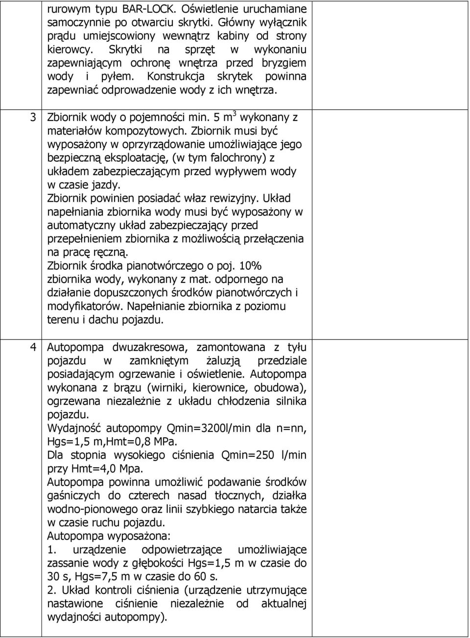 5 m 3 wykonany z materiałów kompozytowych.