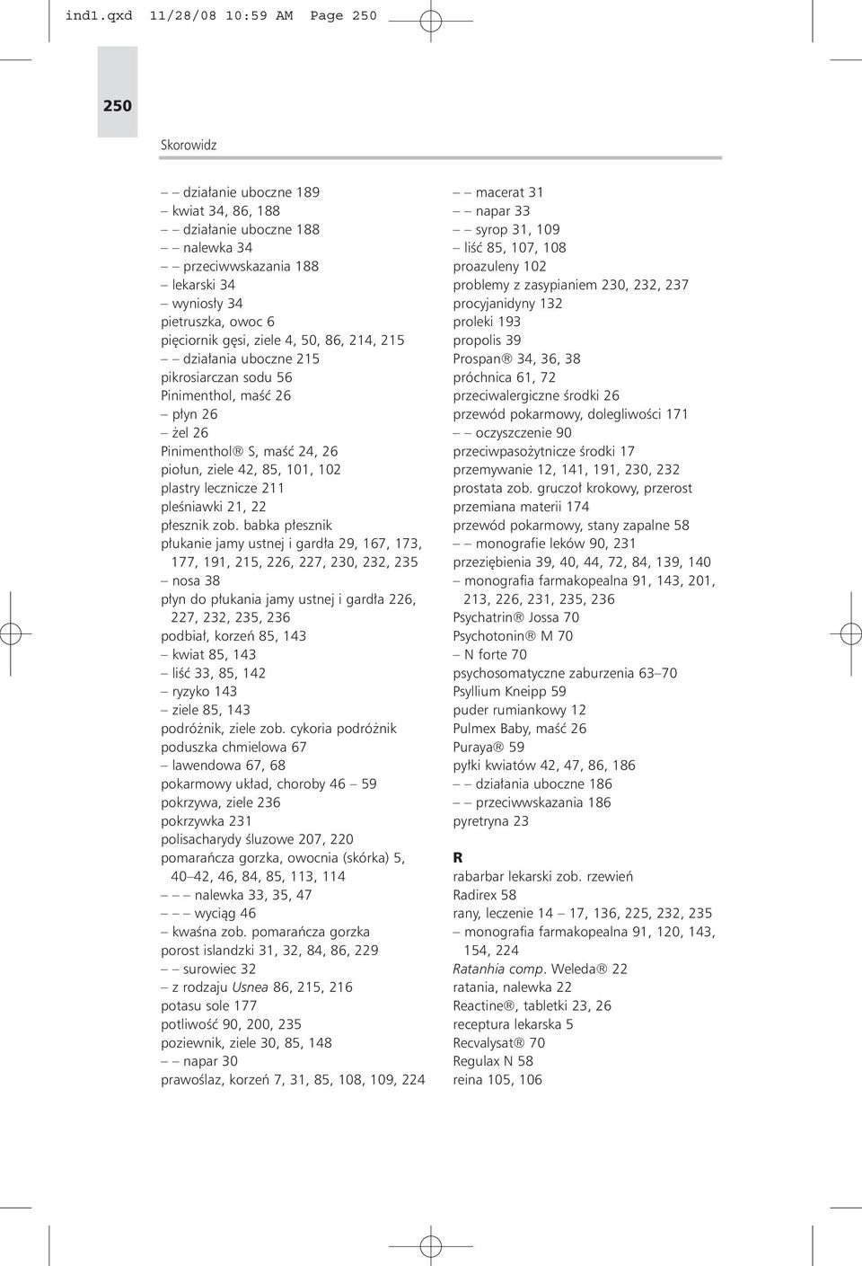 Skorowidz Ind1qxd 112808 1059 Am Page Pdf