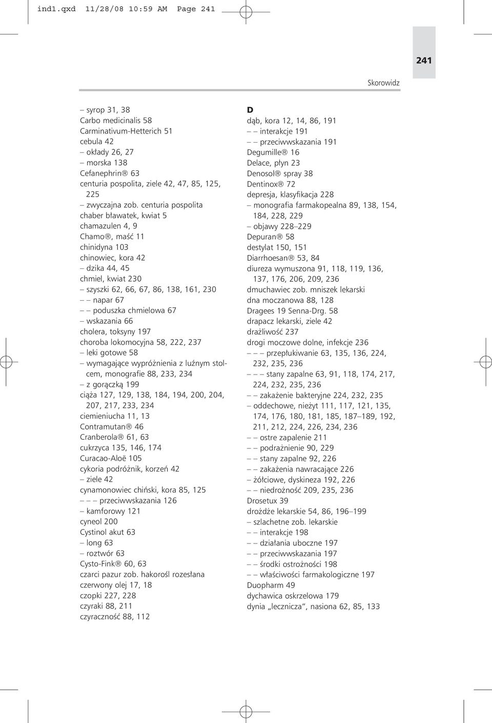 Skorowidz Ind1qxd 112808 1059 Am Page Pdf