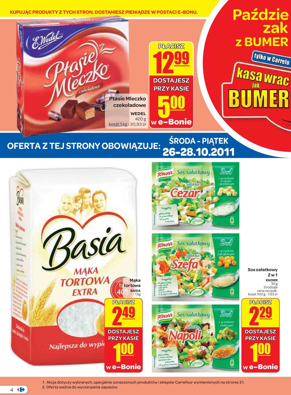 OBOWIĄZUJE: ŚRODA - PIĄTEK 26-28.10.