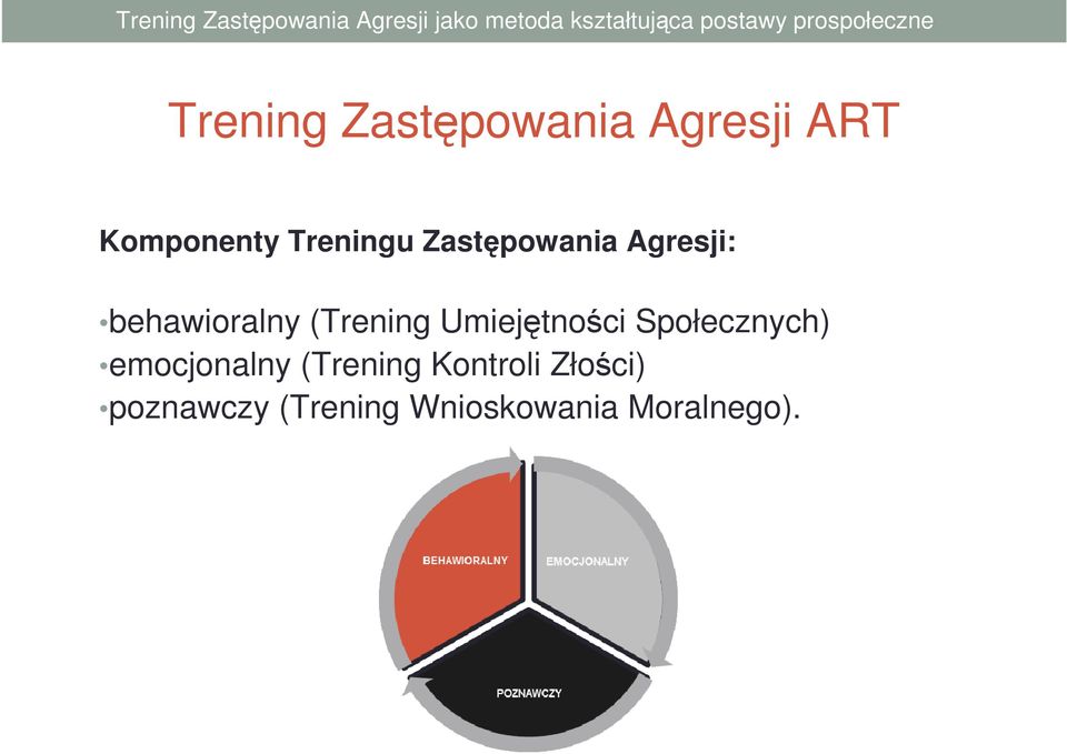 (Trening Umiejętności Społecznych) emocjonalny