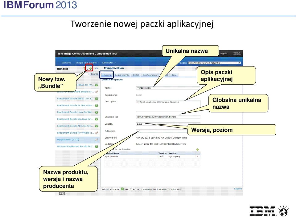 Bundle Opis paczki aplikacyjnej Globalna