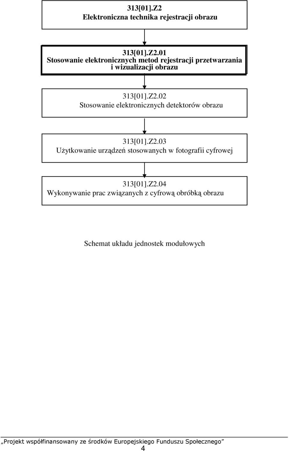 01 Stosowanie elektronicznych metod rejestracji przetwarzania i wizualizacji obrazu 313[01].Z2.