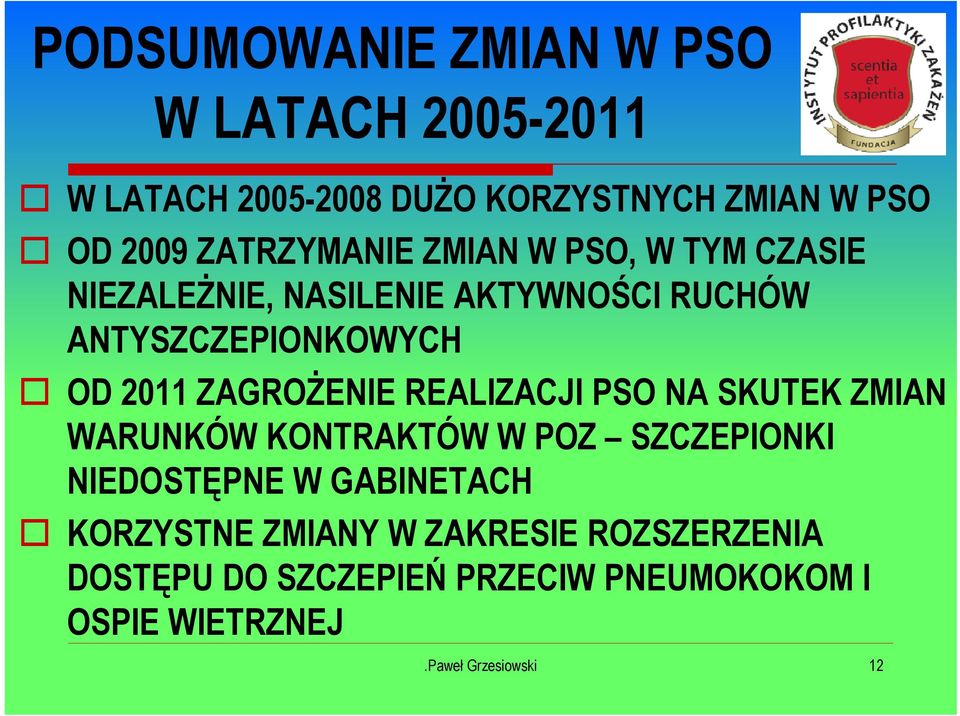 ZAGROŻENIE REALIZACJI PSO NA SKUTEK ZMIAN WARUNKÓW KONTRAKTÓW W POZ SZCZEPIONKI NIEDOSTĘPNE W GABINETACH