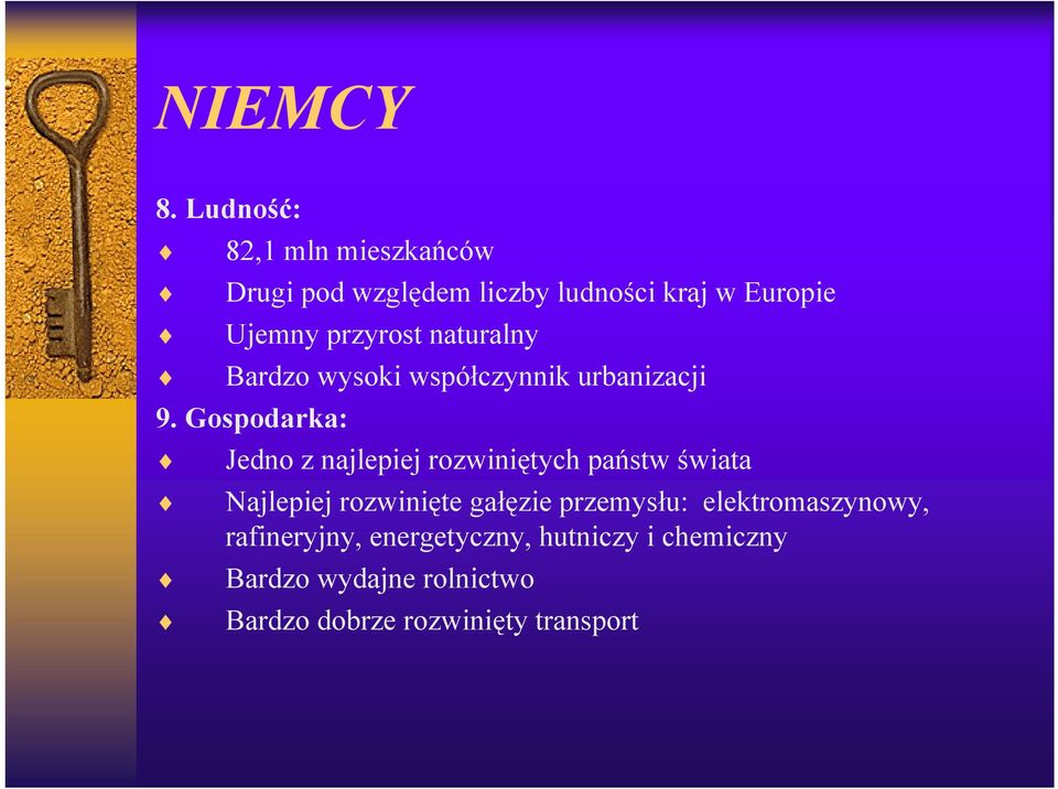 przyrost naturalny Bardzo wysoki współczynnik urbanizacji 9.