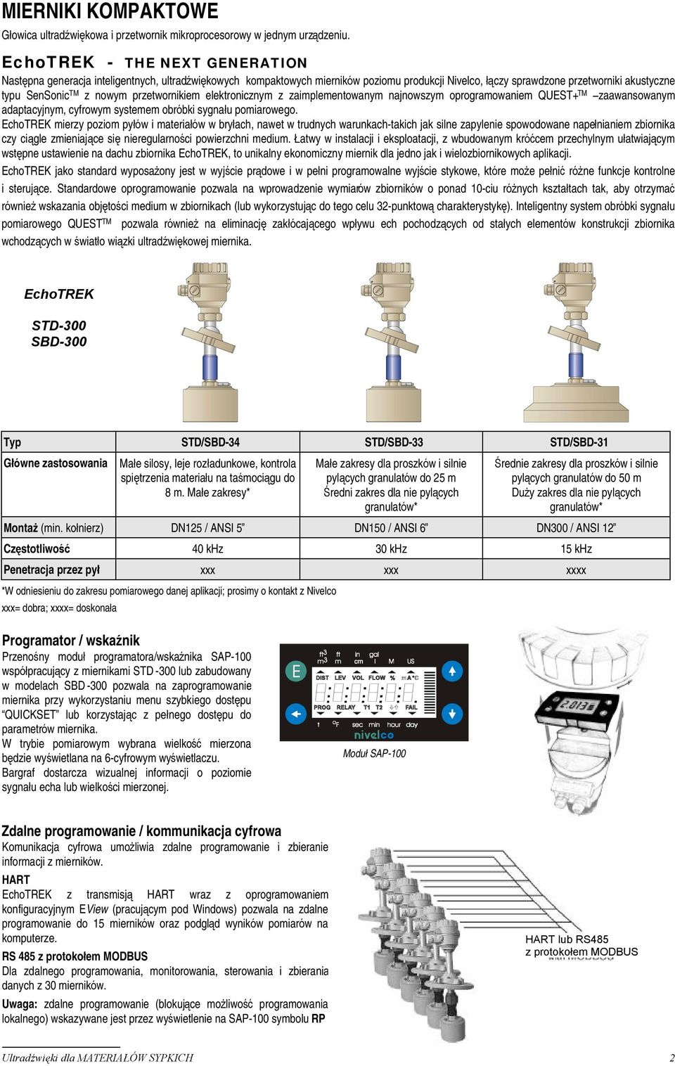 przetwornikiem elektronicznym z zaimplementowanym najnowszym oprogramowaniem QUEST+ TM zaawansowanym adaptacyjnym, cyfrowym systemem obróbki sygnału pomiarowego.