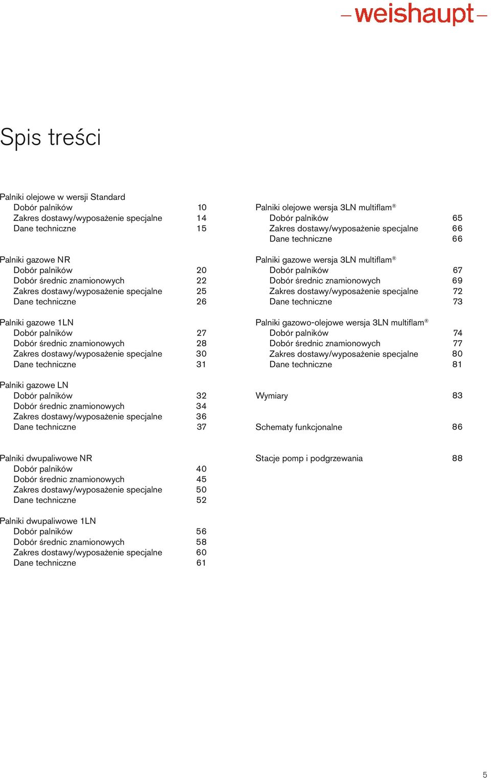 palników Dobór średnic znamionowych Zakres dostawy/wyposażenie specjalne Dane techniczne 67 69 7 73 Palniki gazowe 1LN Dobór palników Dobór średnic znamionowych Zakres dostawy/wyposażenie specjalne
