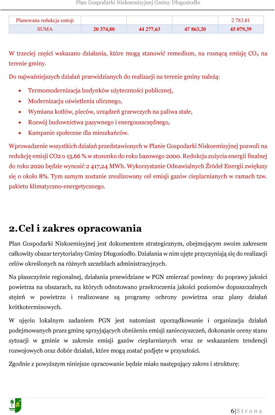 urządzeń grzewczych na paliwa stałe, Rozwój budownictwa pasywnego i energooszczędnego, Kampanie społeczne dla mieszkańców.