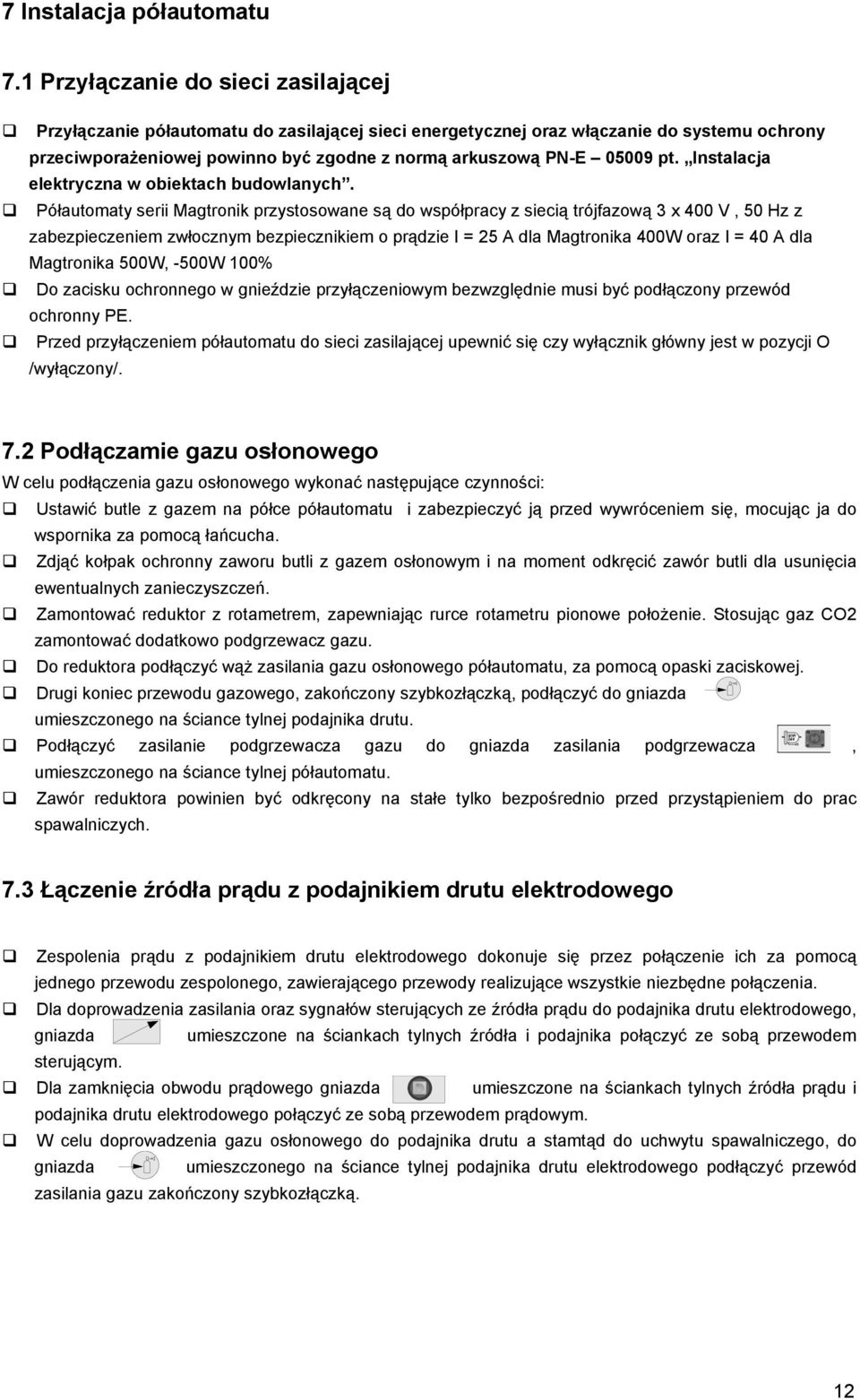 pt. Instalacja elektryczna w obiektach budowlanych.
