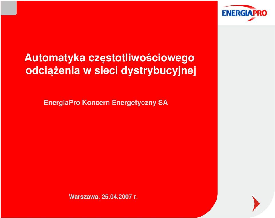 dystrybucyjnej EnergiaPro