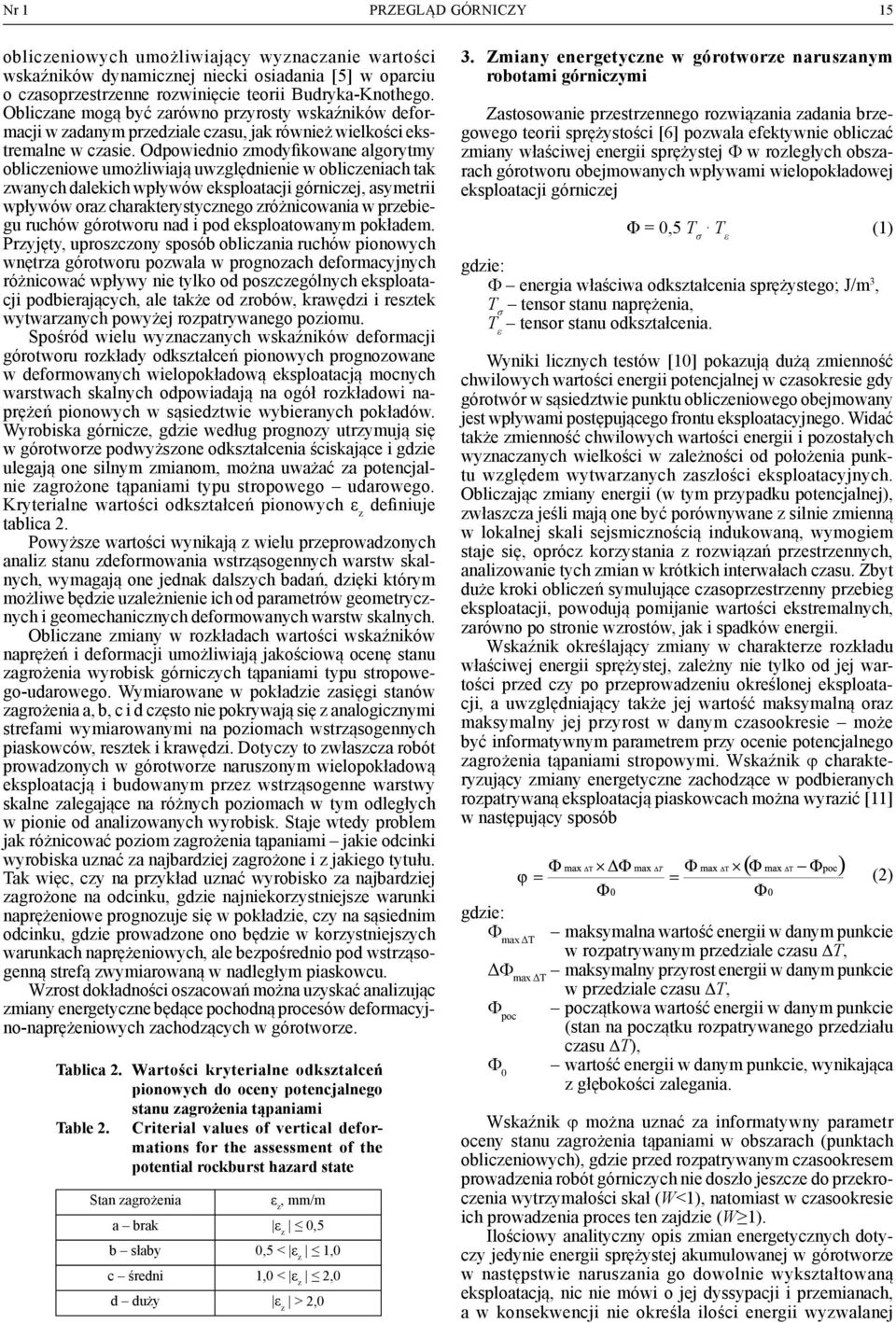 Odpowiednio zmodyfikowane algorytmy obliczeniowe umożliwiają uwzględnienie w obliczeniach tak zwanych dalekich wpływów eksploatacji górniczej, asymetrii wpływów oraz charakterystycznego zróżnicowania