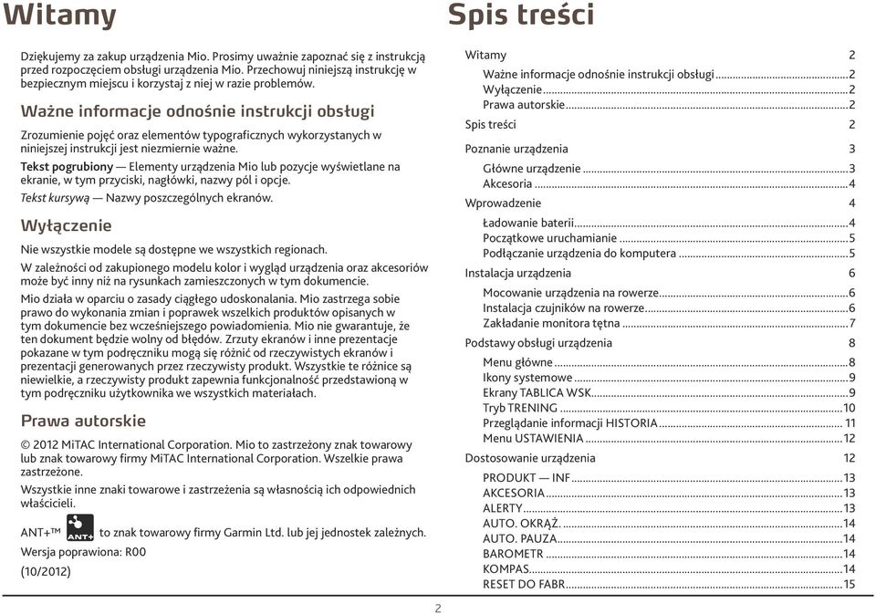 Wżne informcje odnośnie instrukcji obsługi Zrozumienie pojęć orz elementów typogrficznych wykorzystnych w niniejszej instrukcji jest niezmiernie wżne.