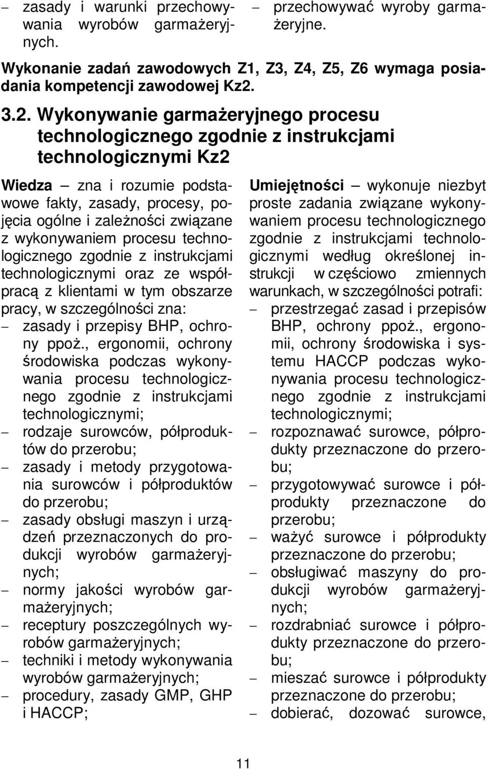 wykonywaniem procesu technologicznego zgodnie z instrukcjami technologicznymi oraz ze współpracą z klientami w tym obszarze pracy, w szczególności zna: zasady i przepisy BHP, ochrony ppoż.