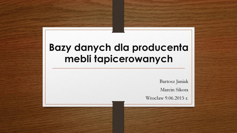 tapicerowanych Bartosz
