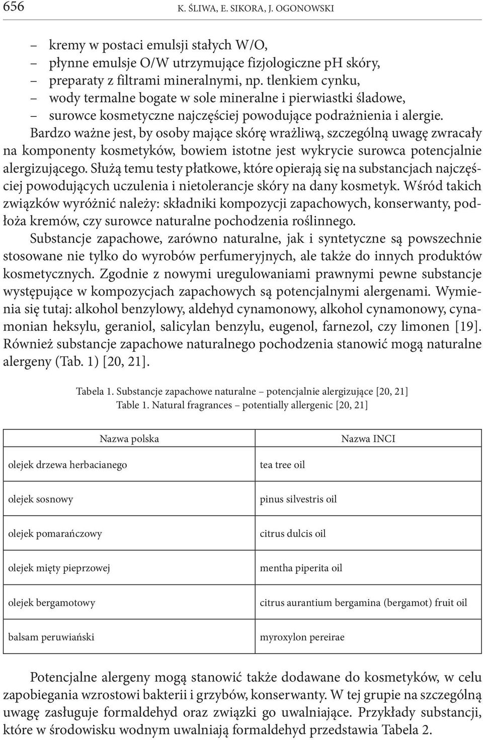 Bardzo ważne jest, by osoby mające skórę wrażliwą, szczególną uwagę zwracały na komponenty kosmetyków, bowiem istotne jest wykrycie surowca potencjalnie alergizującego.