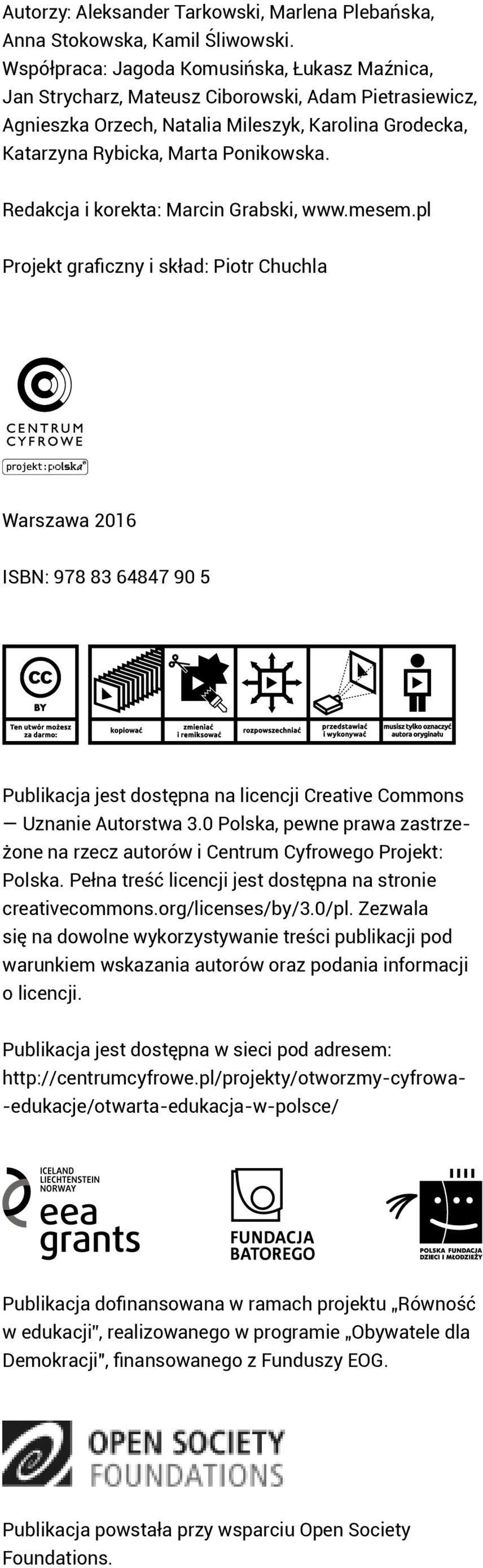 Redakcja i korekta: Marcin Grabski, www.mesem.