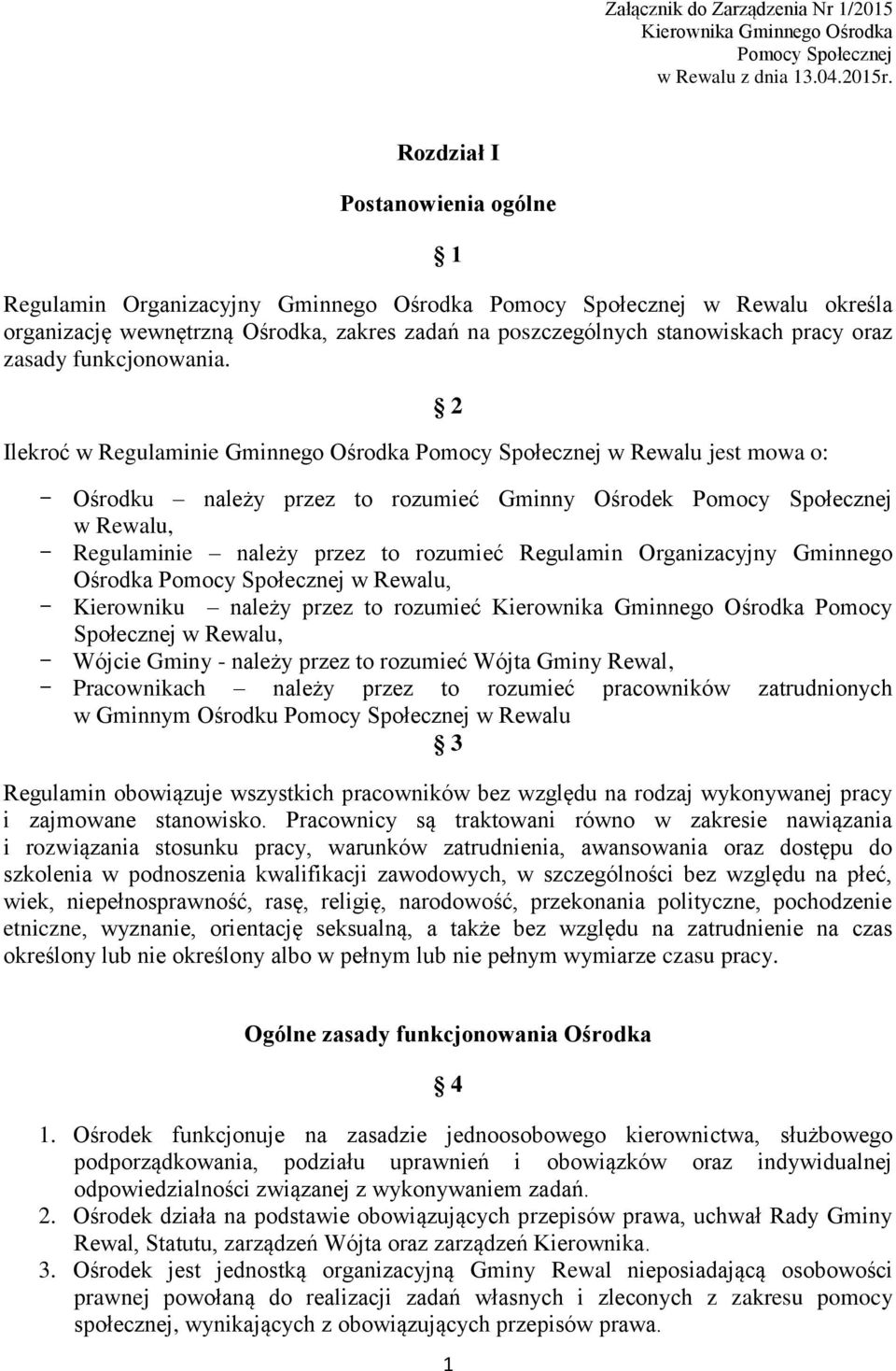 zasady funkcjonowania.